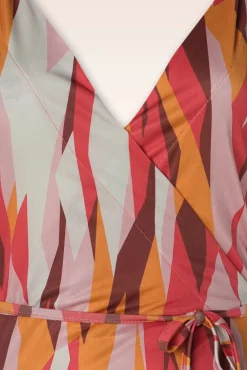 Emma Midi Wikkel Jurk In Multi Vrouwen Midi Jurken