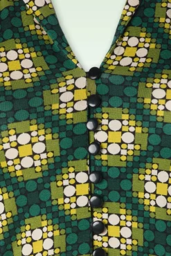 Discount Emmy Kirby Jurk In Para Groen Vrouwen Swing Jurken