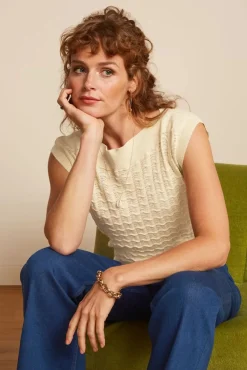 Outlet Erin Palette Top In Creme Vrouwen Truitjes