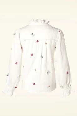 Hot Eva Blouse In Ecru Vrouwen Blouses