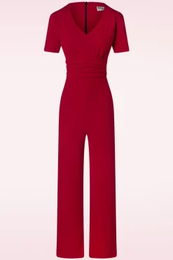 Clearance Evelynn Jumpsuit In Rood Vrouwen Playsuits & Jumpsuits