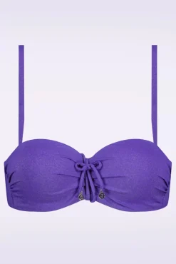 New Evening Glam Padded Bikini Top In Paars Vrouwen Bikini's