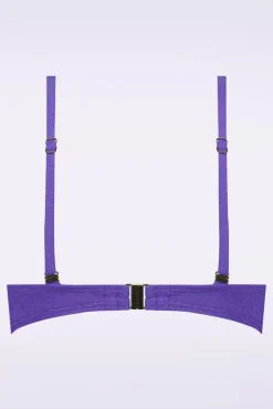New Evening Glam Padded Bikini Top In Paars Vrouwen Bikini's