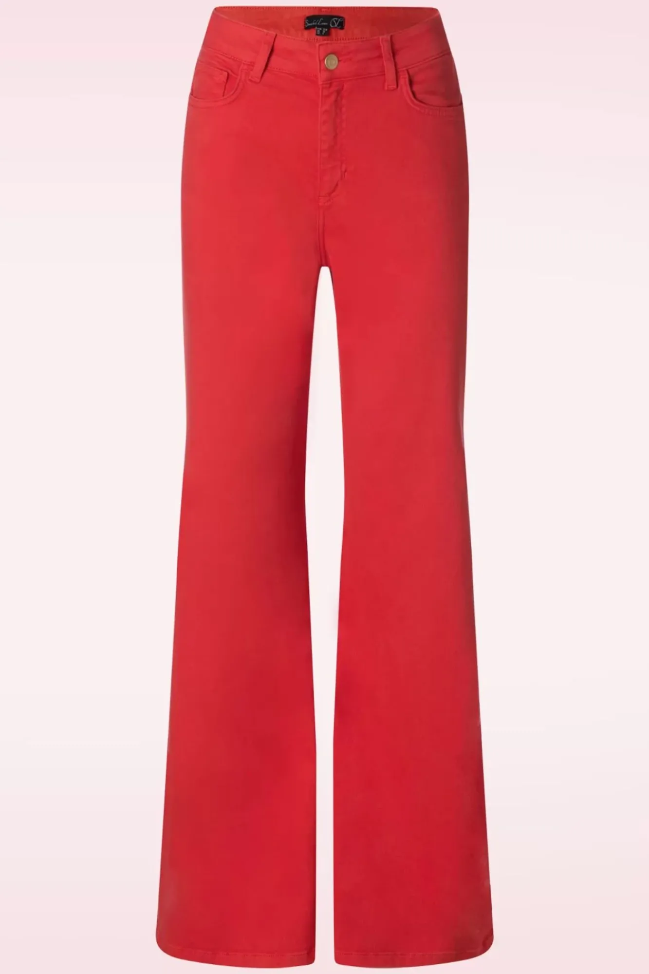 Hot Fae Flared Jeans In Rood Vrouwen Broeken