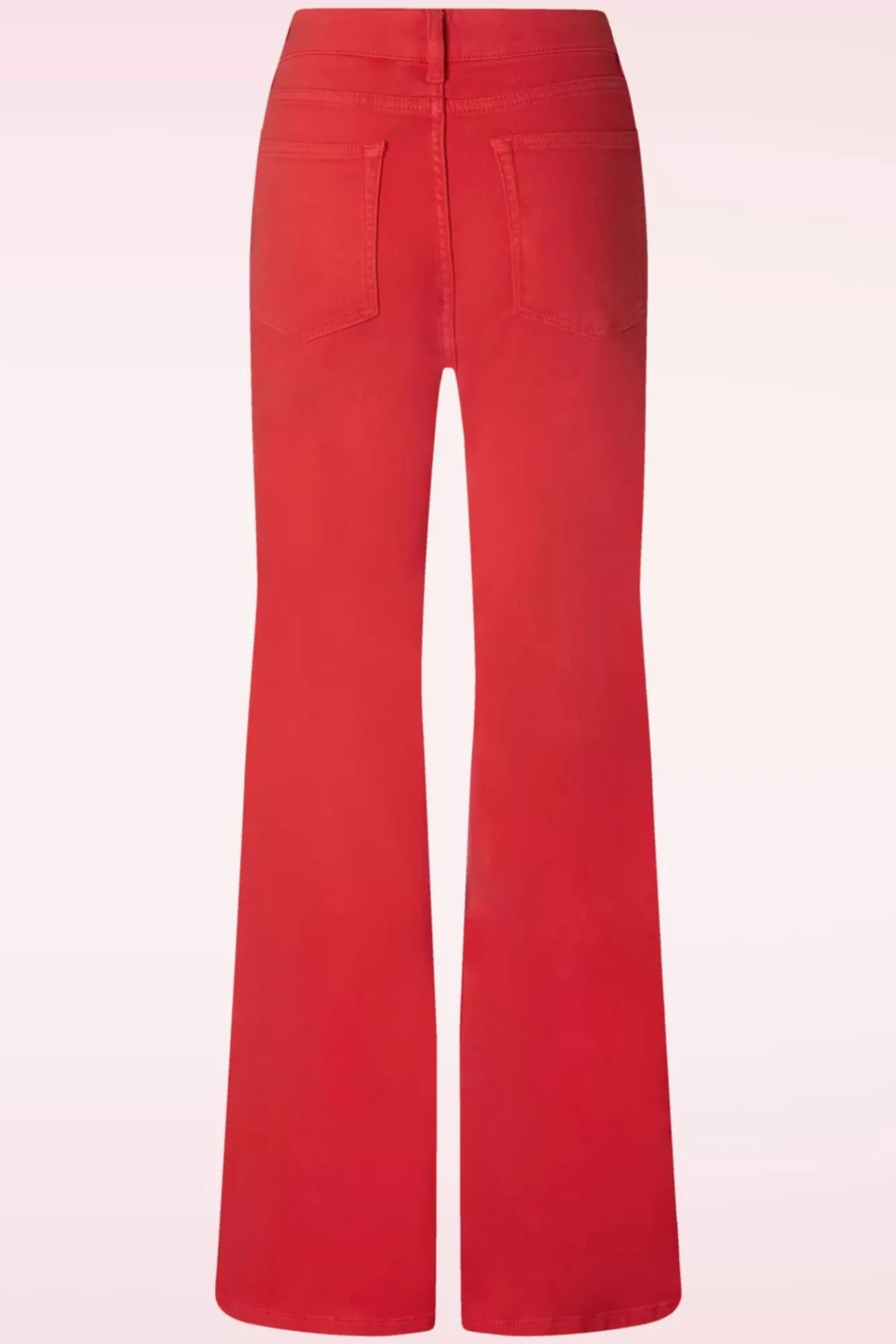 Hot Fae Flared Jeans In Rood Vrouwen Broeken