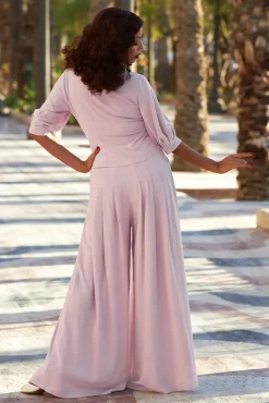 Best Falda Rosite Blazer Blouse In Oud Roze Vrouwen Blouses