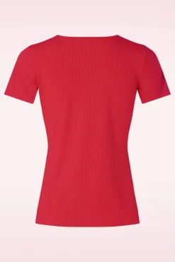 Fara Top In Rood Vrouwen T-Shirts