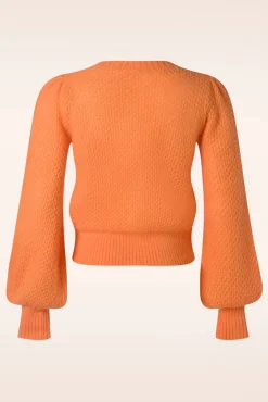 Online Farfalle V Cardi In Mock Oranje Vrouwen Vestjes