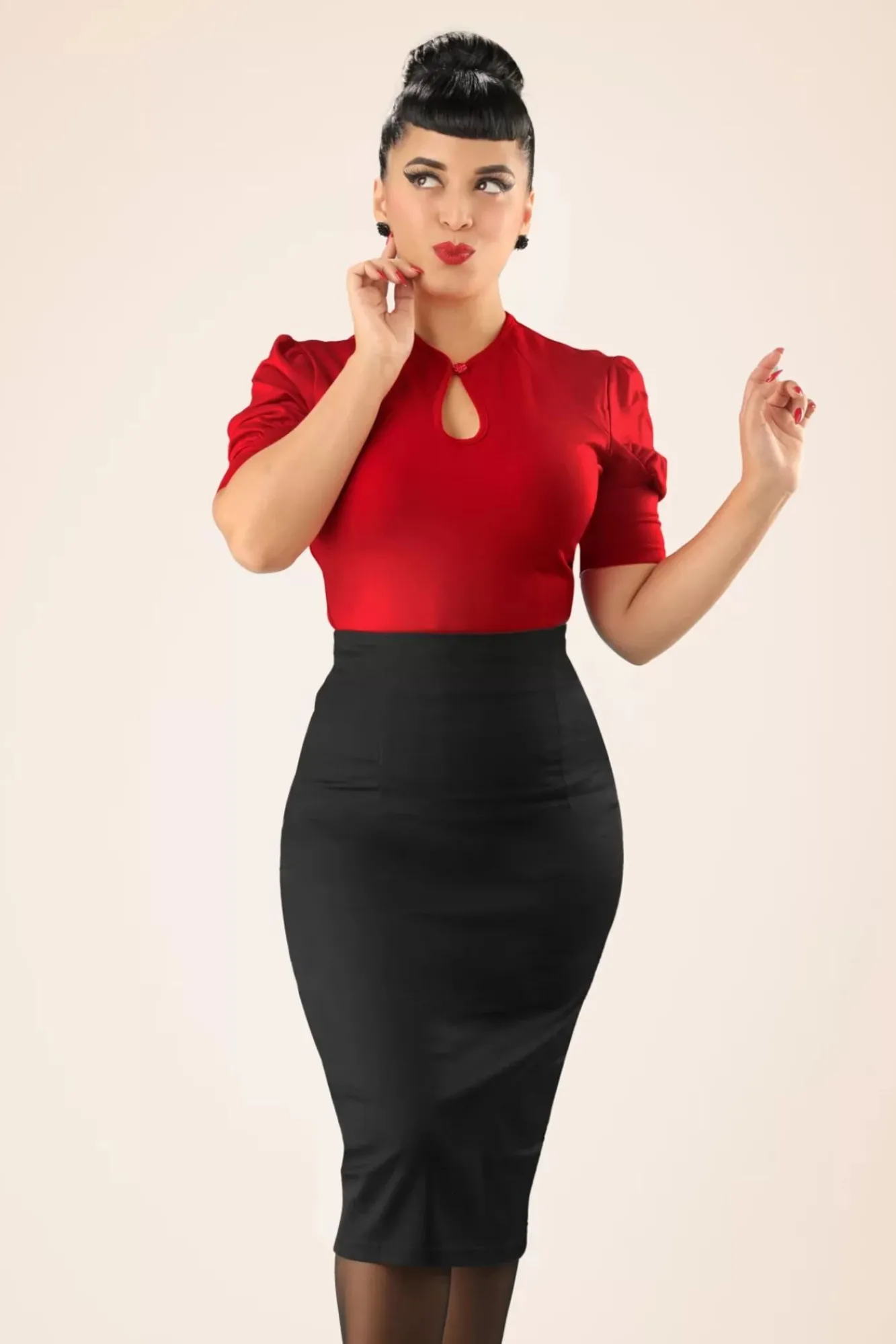 Sale Fiona Pencilrok In Zwart Vrouwen Rokken