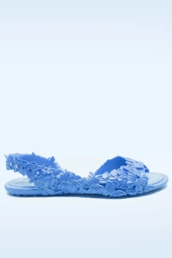 New Flexi Butterfly Flipflop Sandaaltjes In Glossy Blauw Vrouwen Slippers