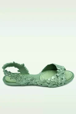 New Flexi Butterfly Flipflop Sandaaltjes In Glossy Groen Vrouwen Slippers