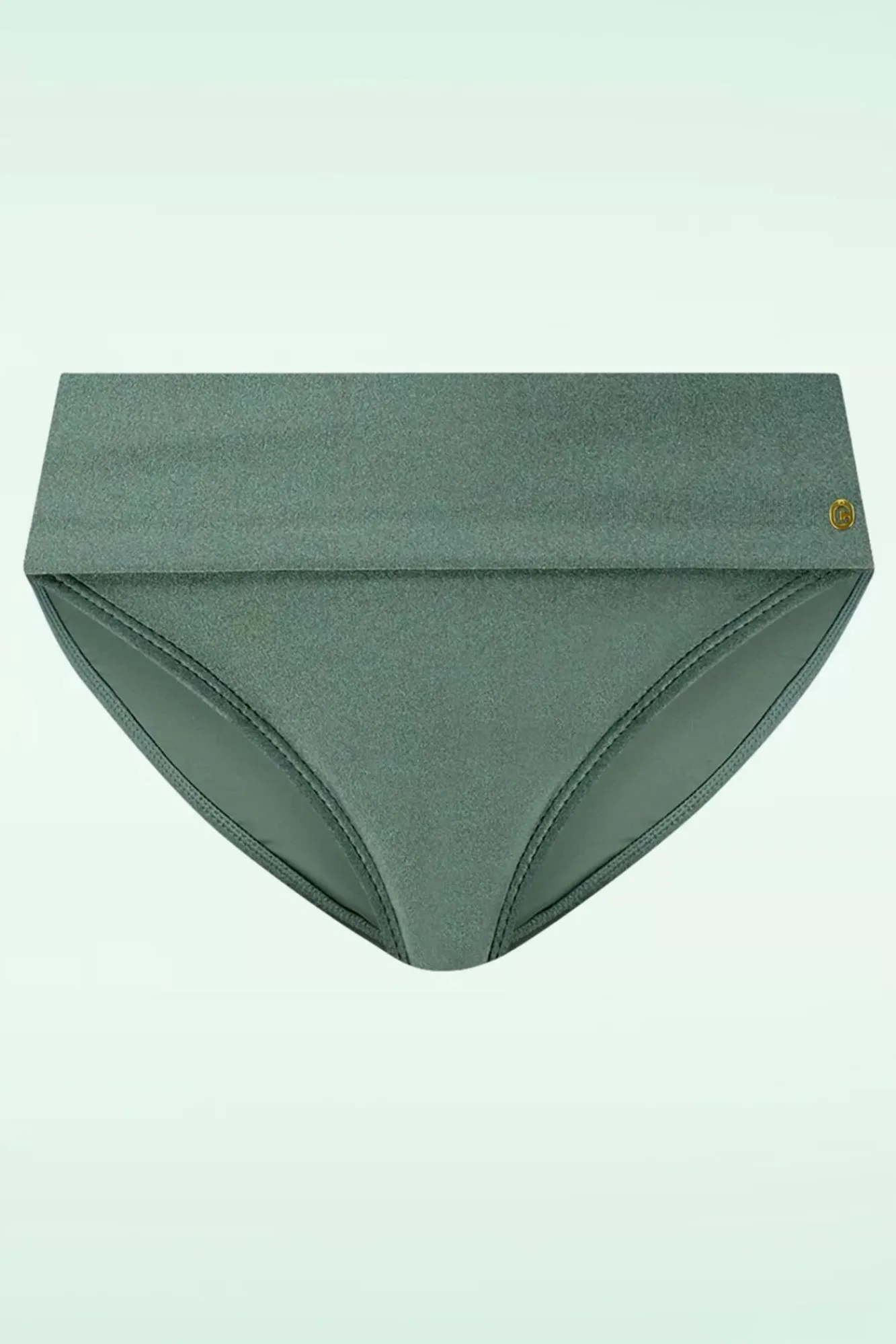 Clearance Flipover Bikinibroekje In Groene Glitter Vrouwen Bikini's