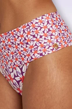 Outlet Flipover Summer Flowers Bikinibroekje In Paars Vrouwen Bikini's