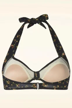 New Floral Bikinitopje In Zwart Vrouwen Bikini's