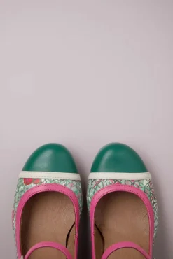 New Frida Mary Jane Pumps In Fuchsia En Groen Vrouwen Pumps