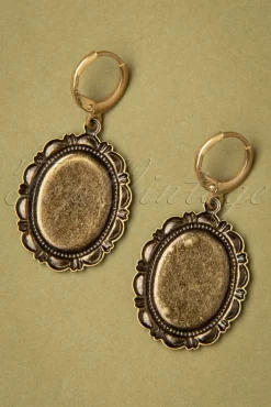 Best Frida Oorbellen In Antiekgoud En Groen Vrouwen Sieraden