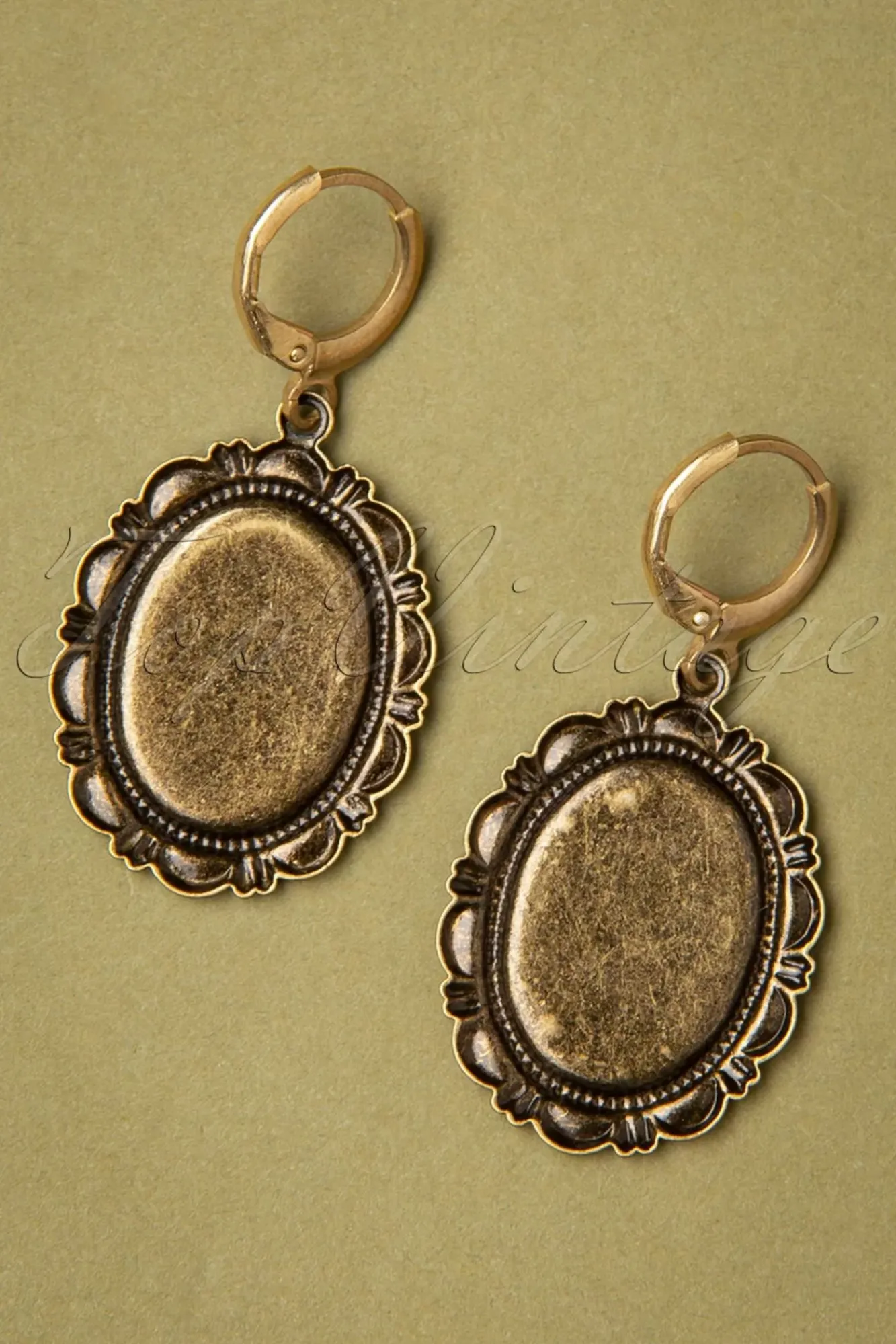 Best Frida Oorbellen In Antiekgoud En Groen Vrouwen Sieraden