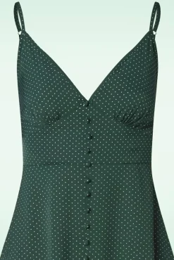 Clearance Garden Spot Jurk In Groen Vrouwen Swing Jurken