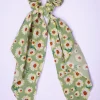 Outlet Geraldine Scrunchie In Groen Vrouwen Haaraccessoires
