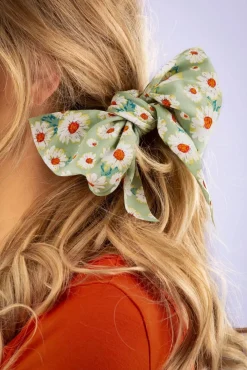 Outlet Geraldine Scrunchie In Groen Vrouwen Haaraccessoires