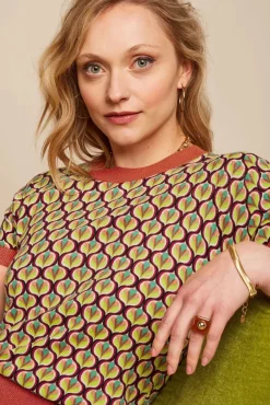 New Gigi Indy Top In Delphinium Groen Vrouwen Truitjes