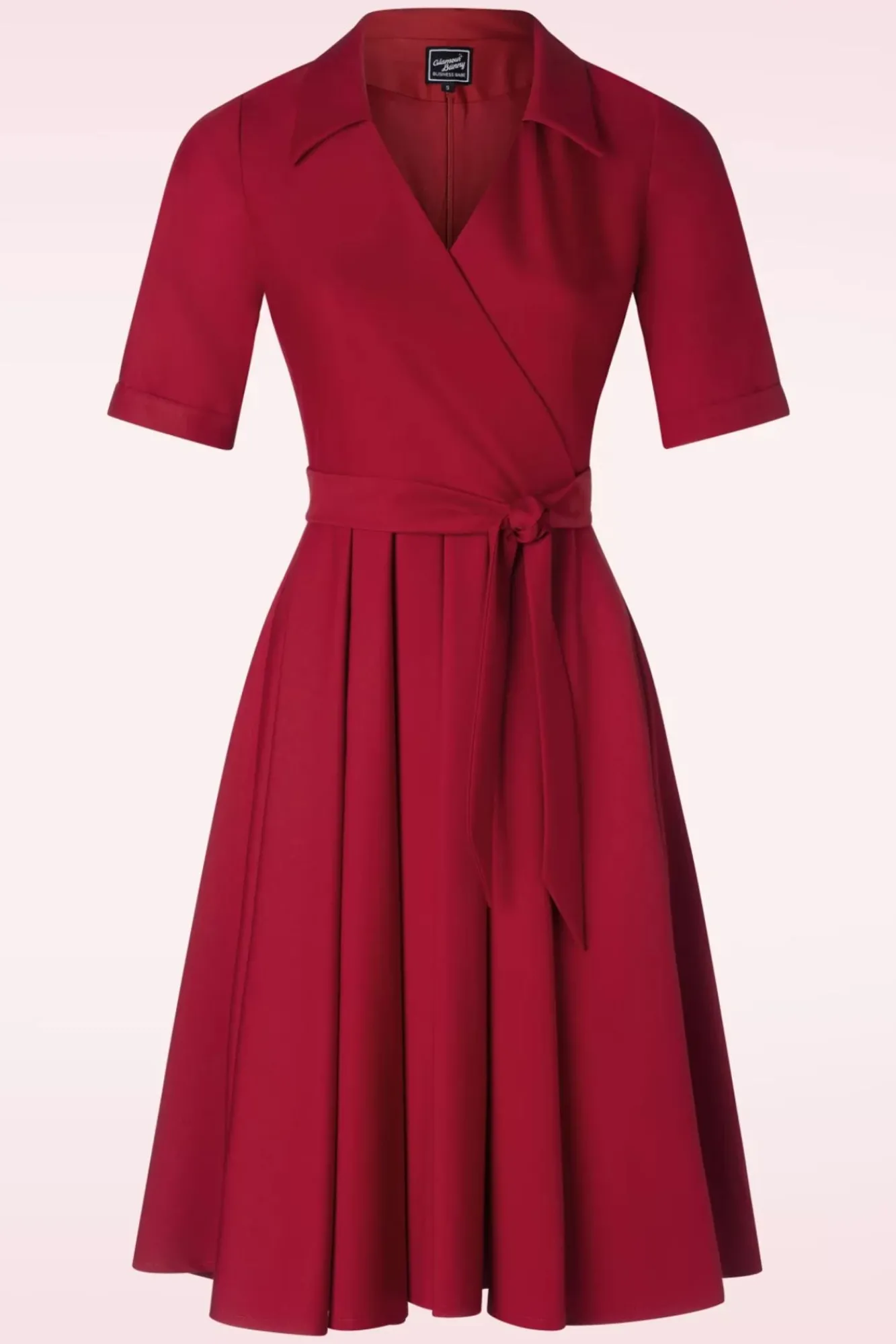 Clearance Glenda Swing Jurk In Rood Vrouwen Swing Jurken