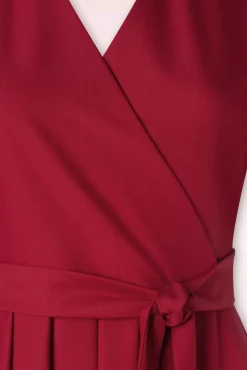 Clearance Glenda Swing Jurk In Rood Vrouwen Swing Jurken