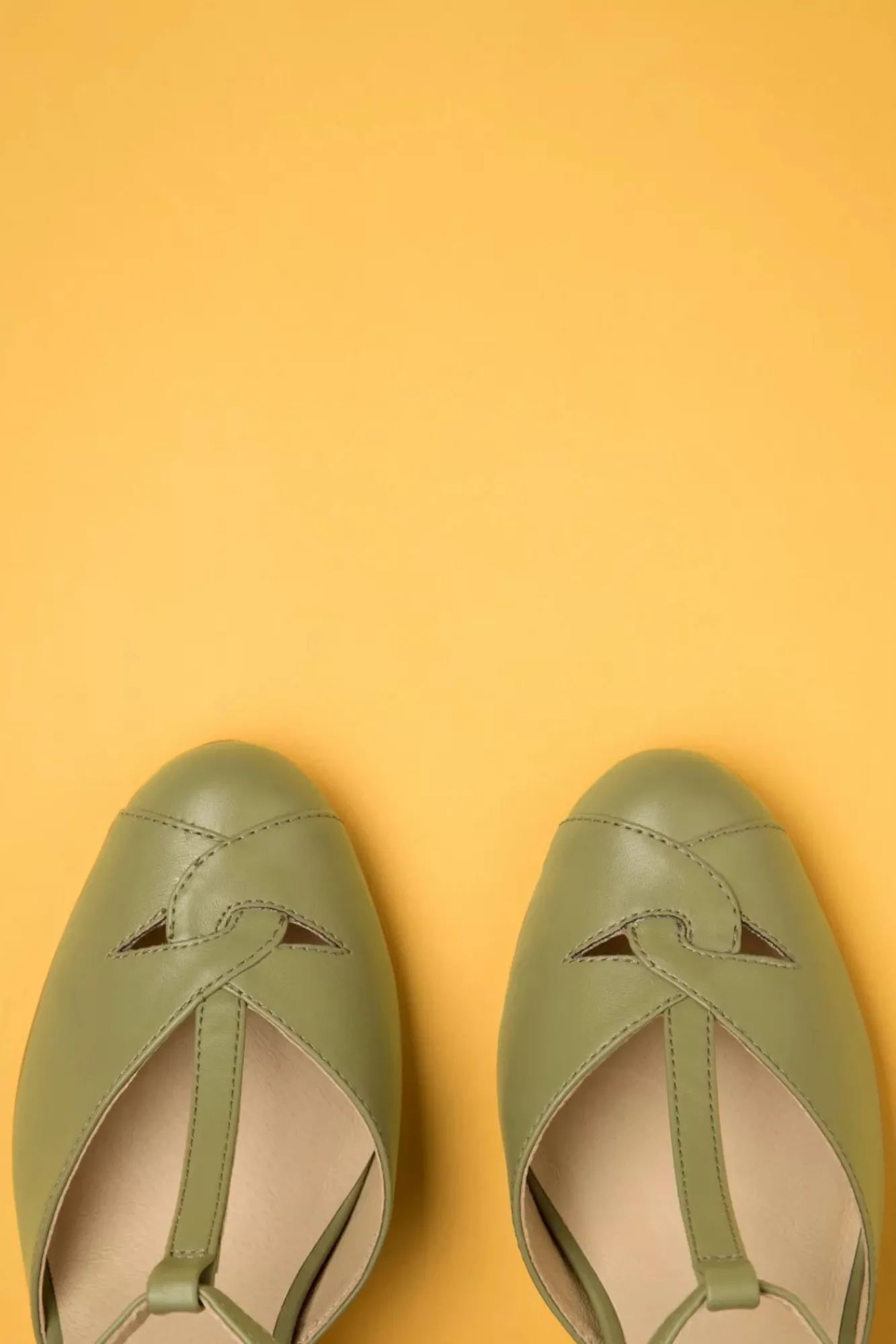 Sale Glinda T-Strap Pumps In Salie Vrouwen Pumps