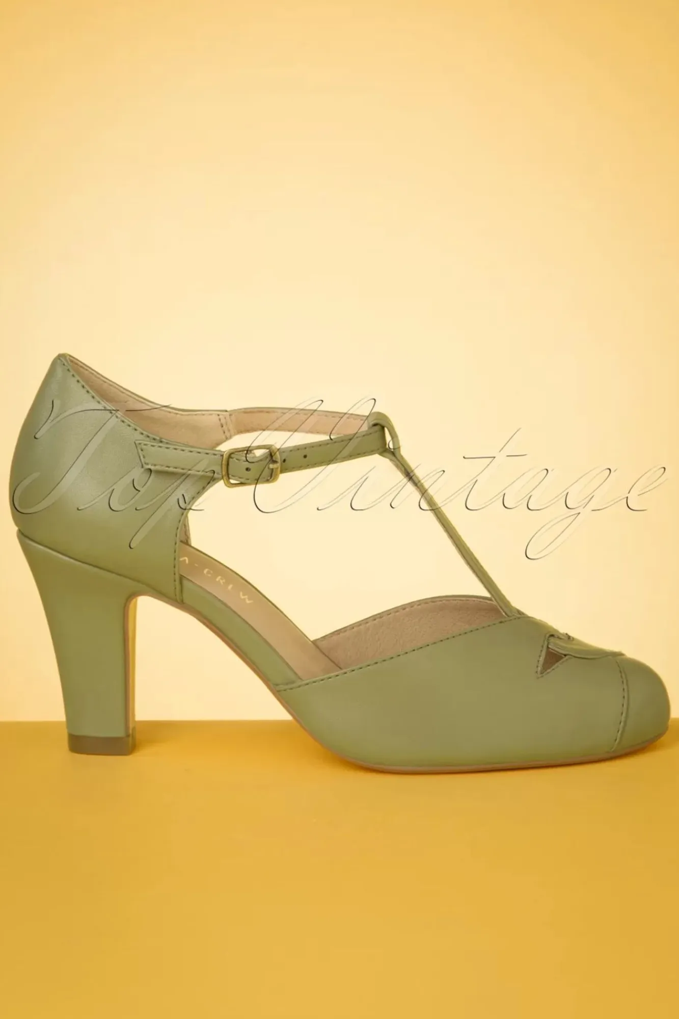 Sale Glinda T-Strap Pumps In Salie Vrouwen Pumps