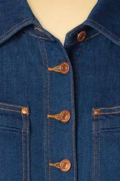 Discount Gloria Lee Jumpsuit In Denimblauw Vrouwen Playsuits & Jumpsuits