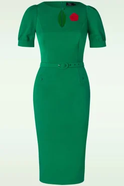 Discount Graziella Pencil Jurk In Groen Vrouwen Plus Size Jurken