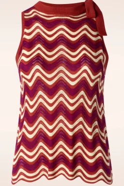 Clearance Grooveland Bow Top In Umbre Vrouwen Tops