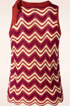 Clearance Grooveland Bow Top In Umbre Vrouwen Tops