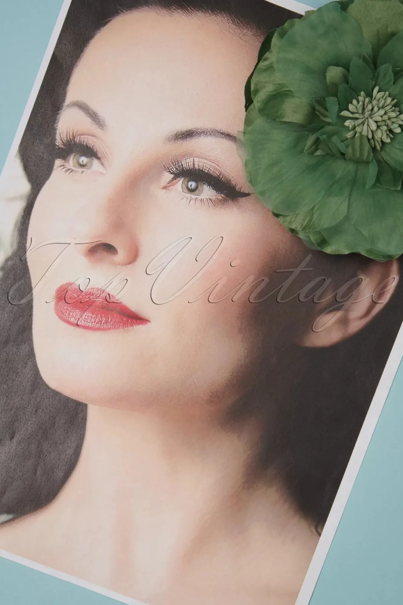 Grote Bloemcorsage In Weidegroen Vrouwen Haaraccessoires