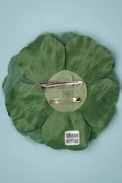 Grote Bloemcorsage In Weidegroen Vrouwen Haaraccessoires