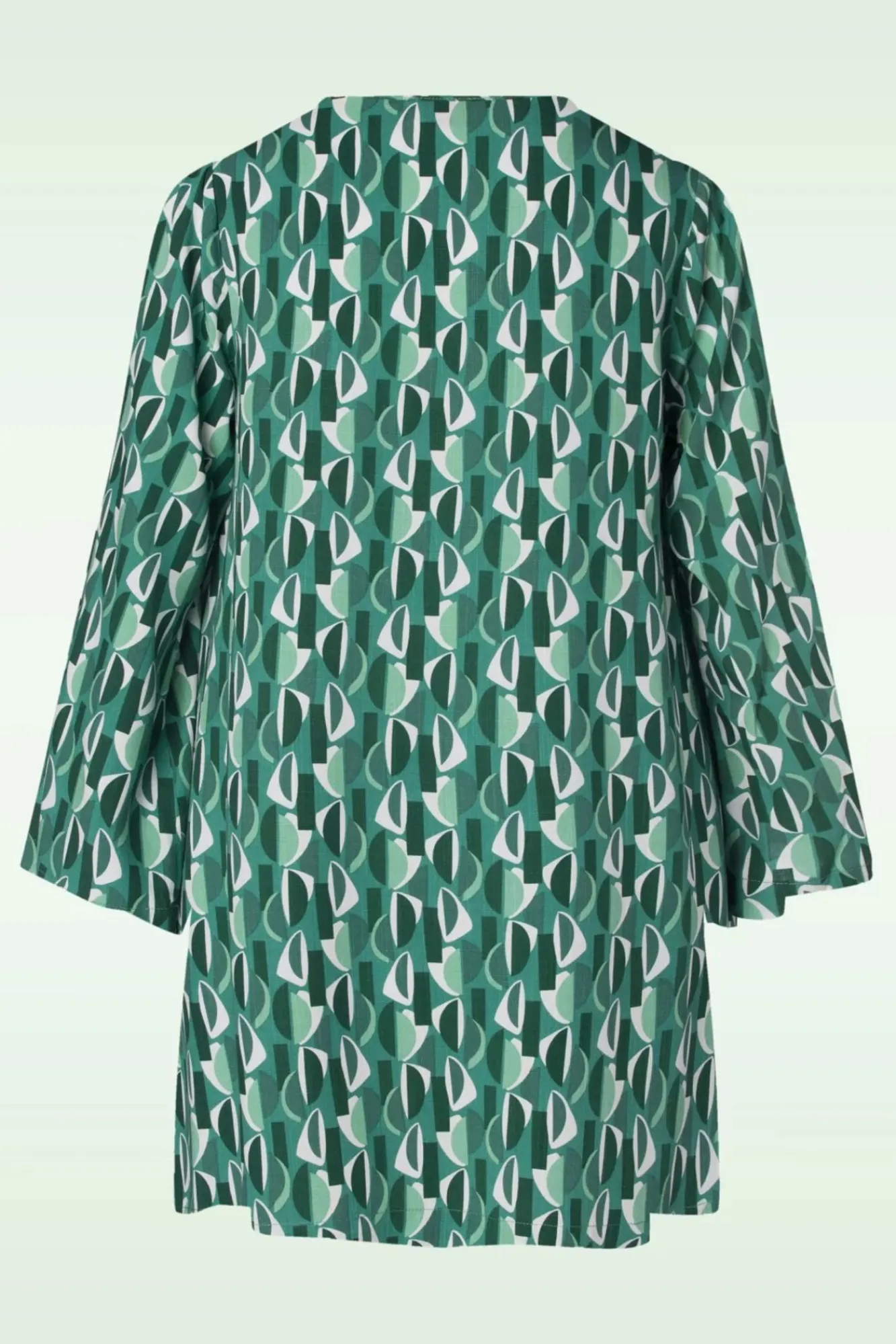 New Gwenola Mid Century Retro Jurk In Groen Vrouwen Plus Size Jurken