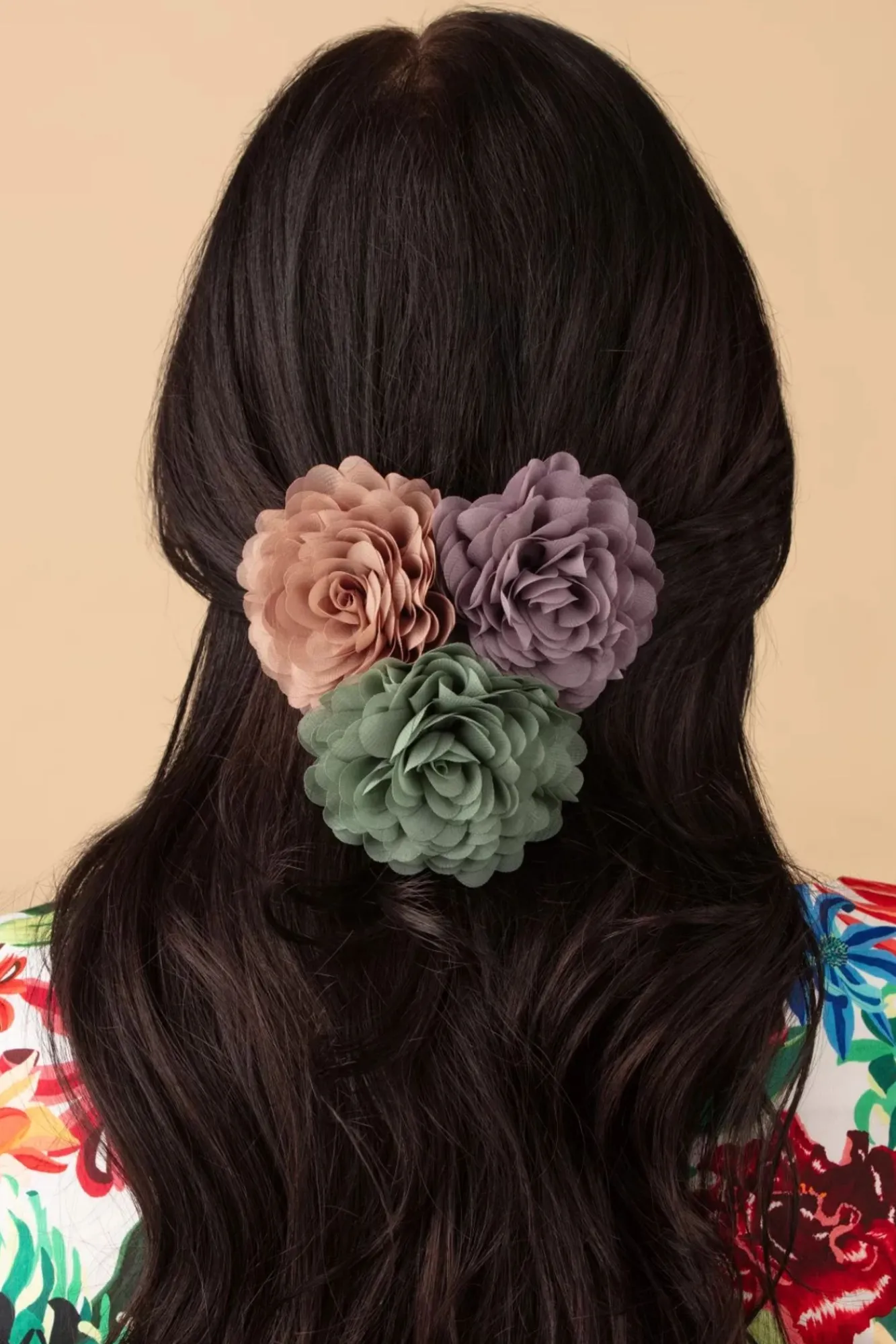 New Haarbloemenset In Waterkers, Lingerie Roze En Distel Vrouwen Haaraccessoires