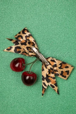 Online Haarclip Van Wilde Kers In Luipaardmotief Vrouwen Haaraccessoires