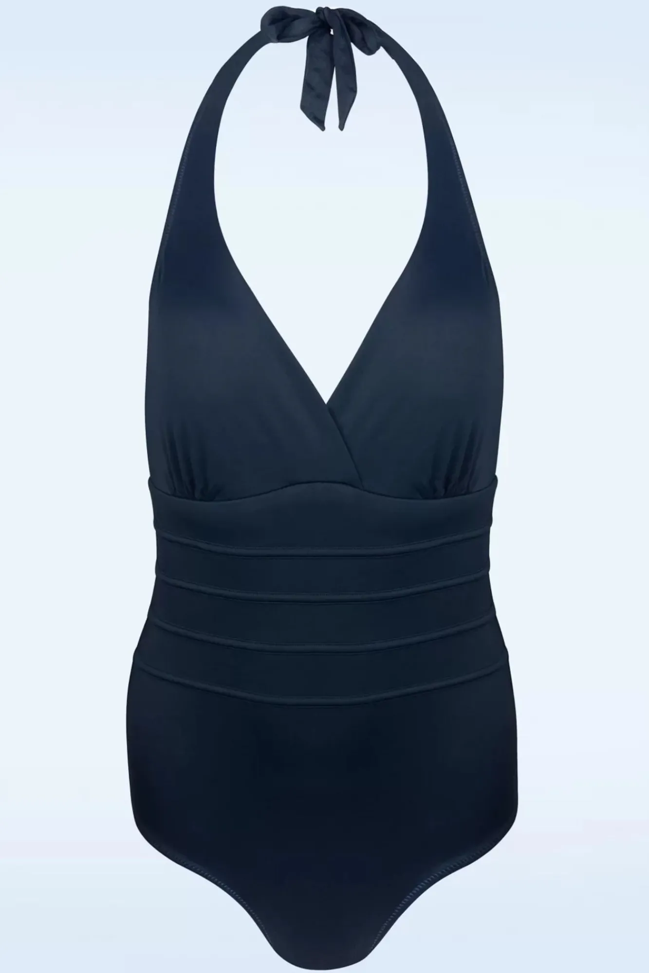 Best Halter Shaping Badpak In Marineblauw Vrouwen Shapewear