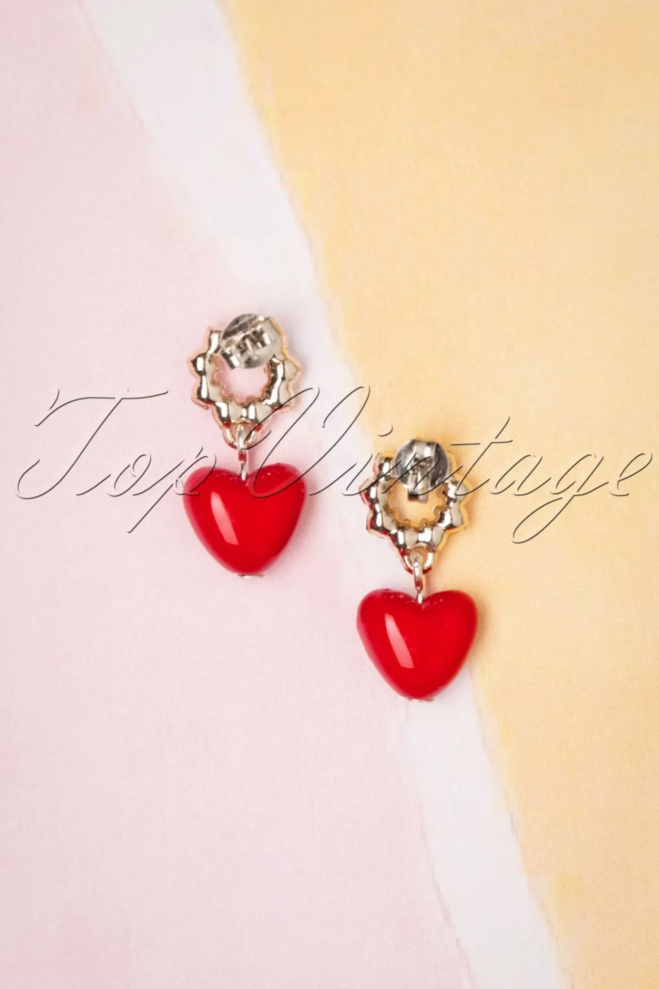 Online Hart- En Pareloorbellen In Rood Vrouwen Sieraden