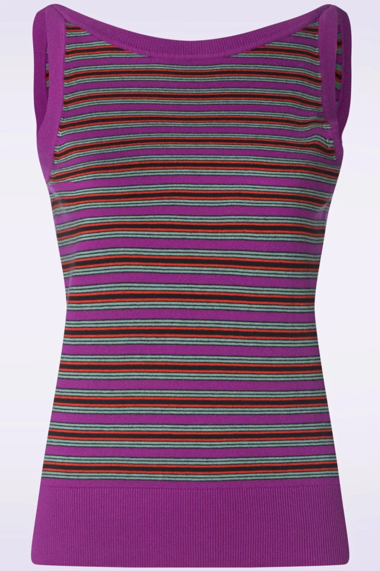 Sale Hazel Bee Stripe Top In Sparkling Paars Vrouwen Tops