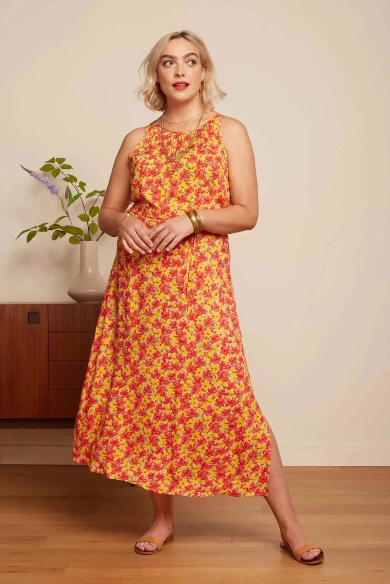 Hot Hazel Doree Jurk In Fiesta Rood Vrouwen Plus Size Jurken