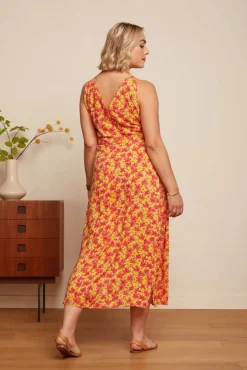 Hot Hazel Doree Jurk In Fiesta Rood Vrouwen Plus Size Jurken