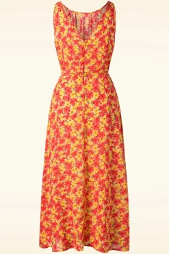 Hot Hazel Doree Jurk In Fiesta Rood Vrouwen Plus Size Jurken