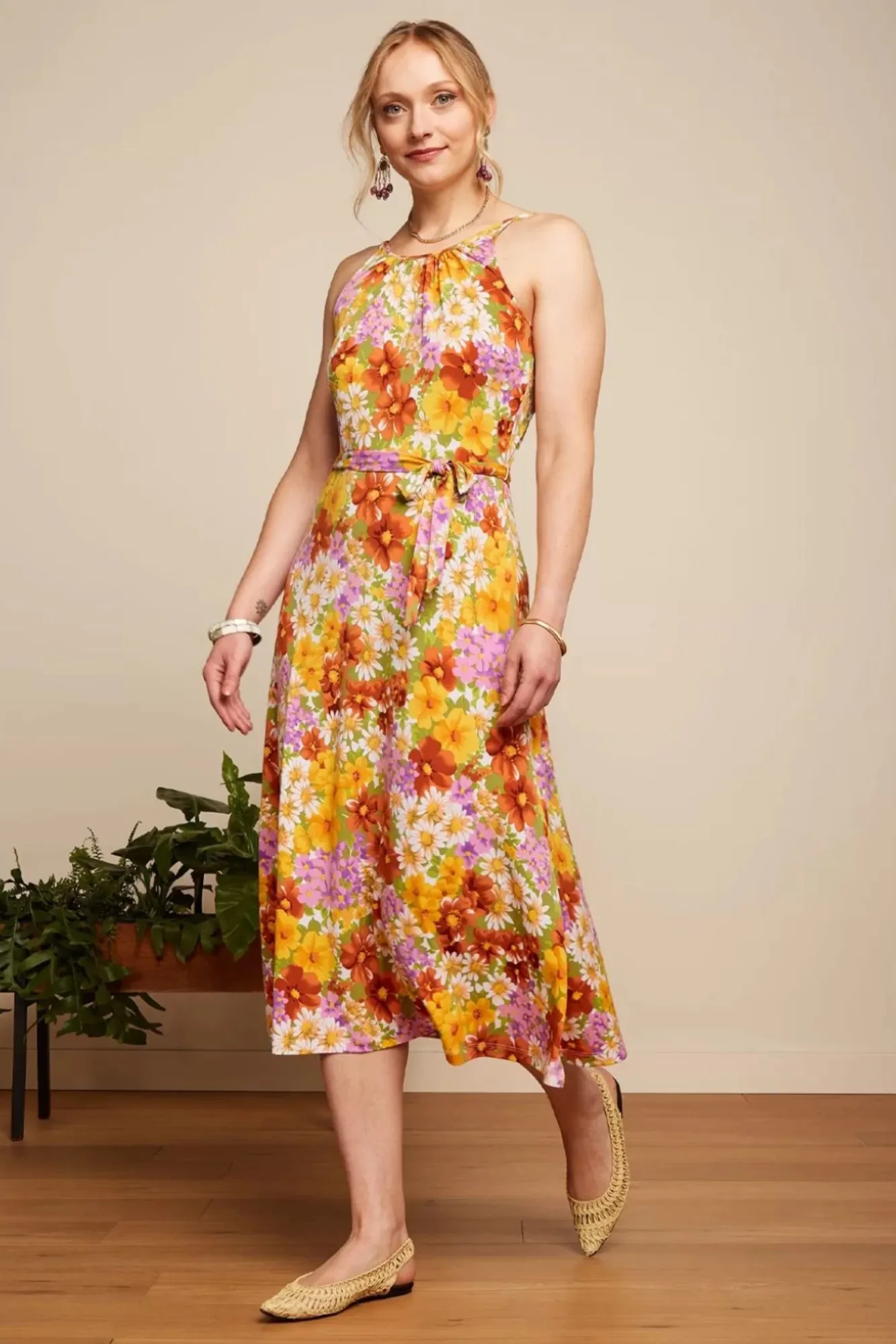Best Hazel Marini Jurk In Tuscan Geel Vrouwen Plus Size Jurken