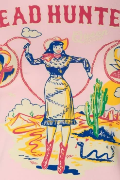 Sale Head Hunter T-Shirt In Roze Vrouwen T-Shirts