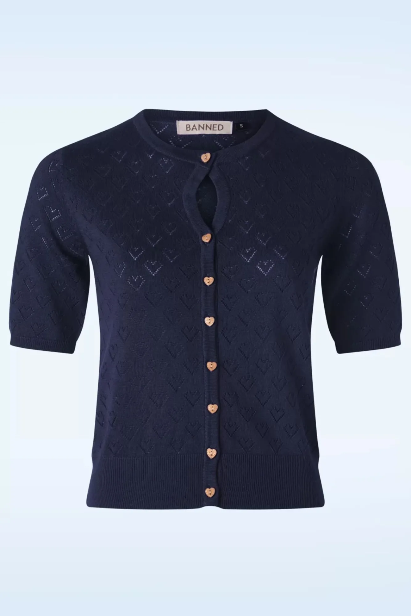 Online Heart Blooms Cardigan In Marineblauw Vrouwen Vestjes