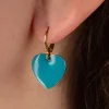 Hot Heart Oorbellen In Turquoise Vrouwen Sieraden