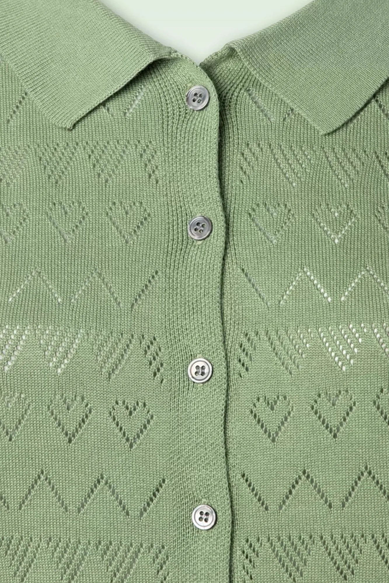 Discount Heart Waves Cardigan In Groen Vrouwen Vestjes