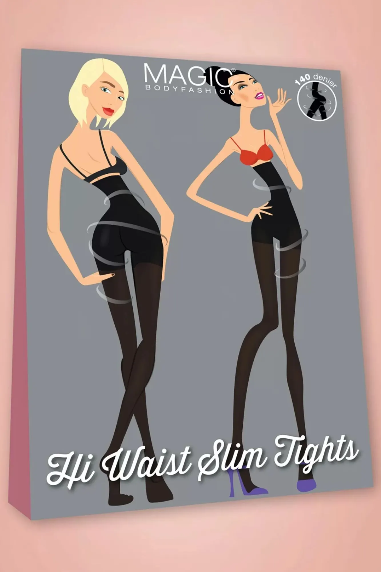 Online High Waist Slim Panty In Zwart Vrouwen Panty's